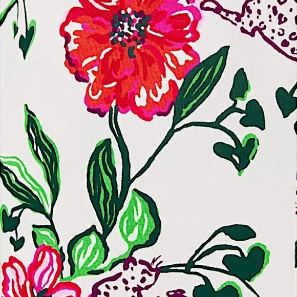 Lilly Pulitzer Anne Skirted Romper in Coconut Safari Sanctuary NWT - Size Medium - Picture 5 of 8